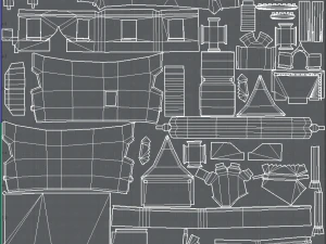 house cartoon v07 3D Model