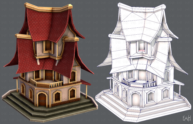 house cartoon v08 Modèle 3D .c4d .max .obj .3ds .fbx .stl .blend 