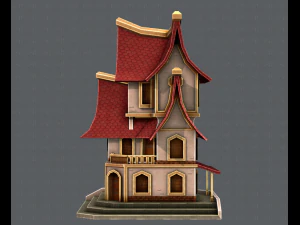 house cartoon v08 3D Model