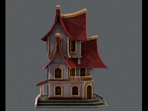 house cartoon v08 3D Model