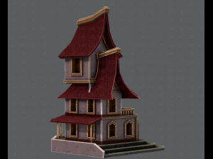 house cartoon v08 3D Model