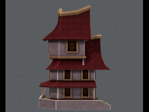 house cartoon v08 3D Model