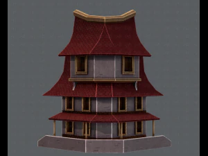house cartoon v08 3D Model