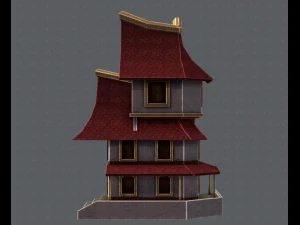 house cartoon v08 3D Model