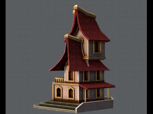 house cartoon v08 3D Model