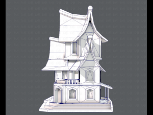 house cartoon v08 Modèle 3D