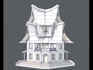 house cartoon v08 3D Model