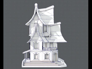 house cartoon v08 3D Model