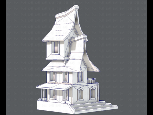house cartoon v08 Modèle 3D