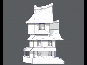 house cartoon v08 3D Model