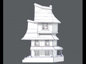 house cartoon v08 3D Model