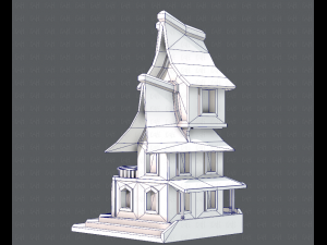 house cartoon v08 Modèle 3D