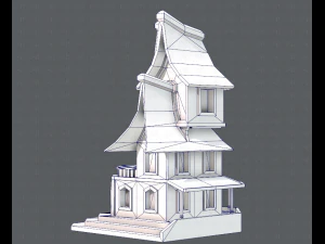 house cartoon v08 3D Model