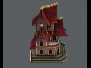 house cartoon v08 3D Model