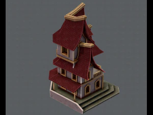 house cartoon v08 3D Model
