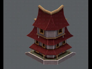 house cartoon v08 3D Model