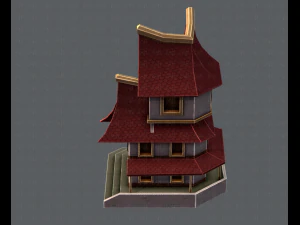 house cartoon v08 3D Model