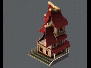 house cartoon v08 3D Model