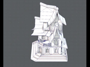 house cartoon v08 3D Model