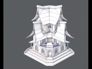 house cartoon v08 3D Model