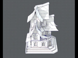 house cartoon v08 3D Model