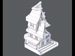 house cartoon v08 Modèle 3D