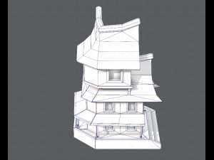 house cartoon v08 Modèle 3D