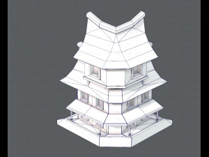 house cartoon v08 3D Model