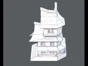 house cartoon v08 Modèle 3D