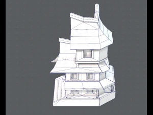 house cartoon v08 3D Model