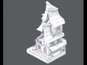 house cartoon v08 Modèle 3D