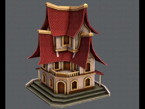 house cartoon v08 3D Model