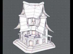 house cartoon v08 3D Model