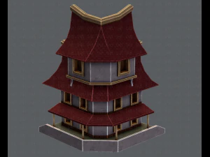 house cartoon v08 3D Model