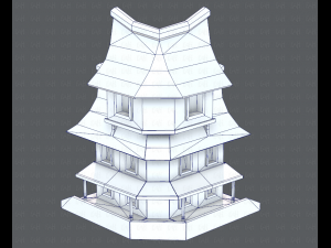 house cartoon v08 Modèle 3D