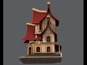 house cartoon v08 3D Model