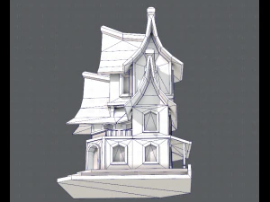 house cartoon v08 3D Model
