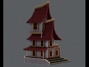 house cartoon v08 3D Model
