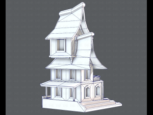 house cartoon v08 Modèle 3D