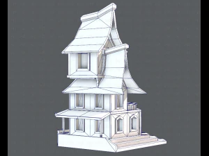 house cartoon v08 3D Model