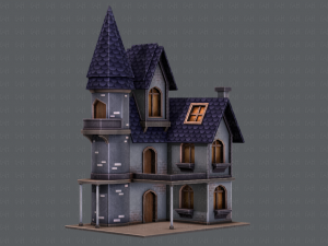 house cartoon v09 Model 3D