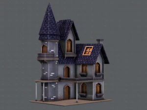 house cartoon v09 3D Model