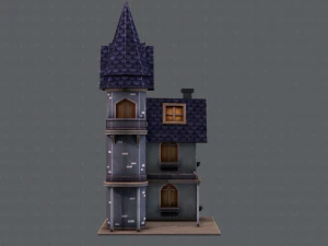 house cartoon v09 3D Model