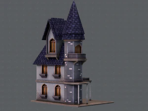 house cartoon v09 3D Model