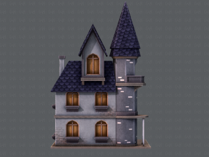 house cartoon v09 Model 3D
