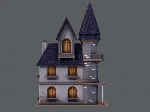 house cartoon v09 3D Model