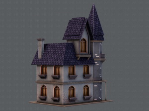 house cartoon v09 Model 3D