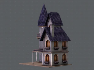 house cartoon v09 3D Model