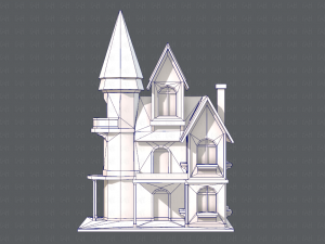 house cartoon v09 Model 3D