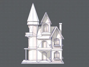 house cartoon v09 3D Model